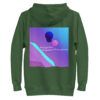 Holy Spirit Music - The Marriage of Heaven and Earth Green Premium Hoodie Back with Text