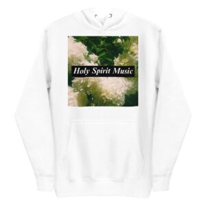 Holy Spirit Music - Oasis White Premium Hoodie Front with Text Holy Spirit Music - Oasis White Premium Hoodie Front with Text