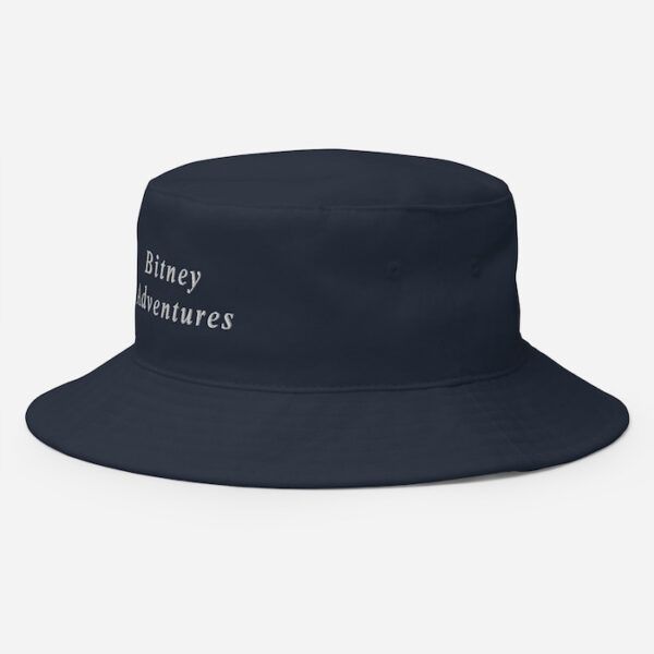 Bitney Adventures Bucket Hat - Navy Left Side