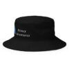 Bitney Adventures Bucket Hat With Logo - Black Left Side