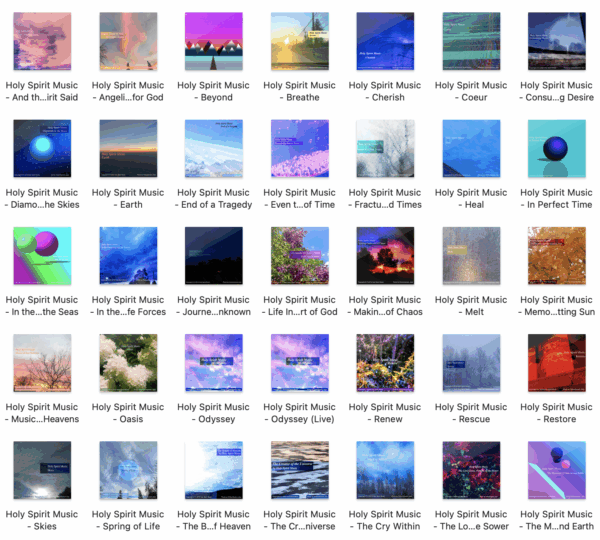Image of Multiple Holy Spirit Music Releases Image of Multiple Holy Spirit Music Releases