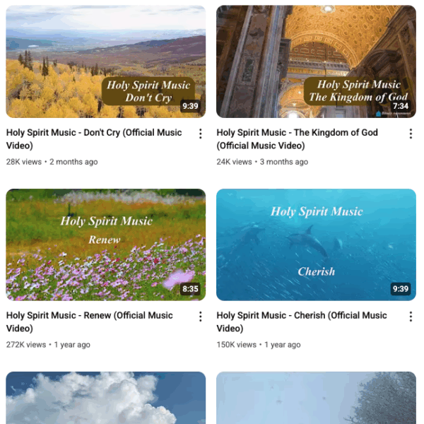 Image of Holy Spirit Music Videos Image of Holy Spirit Music Videos